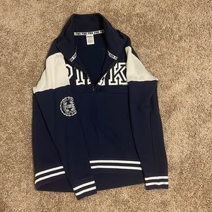 PINK QUARTER ZIP JACKET